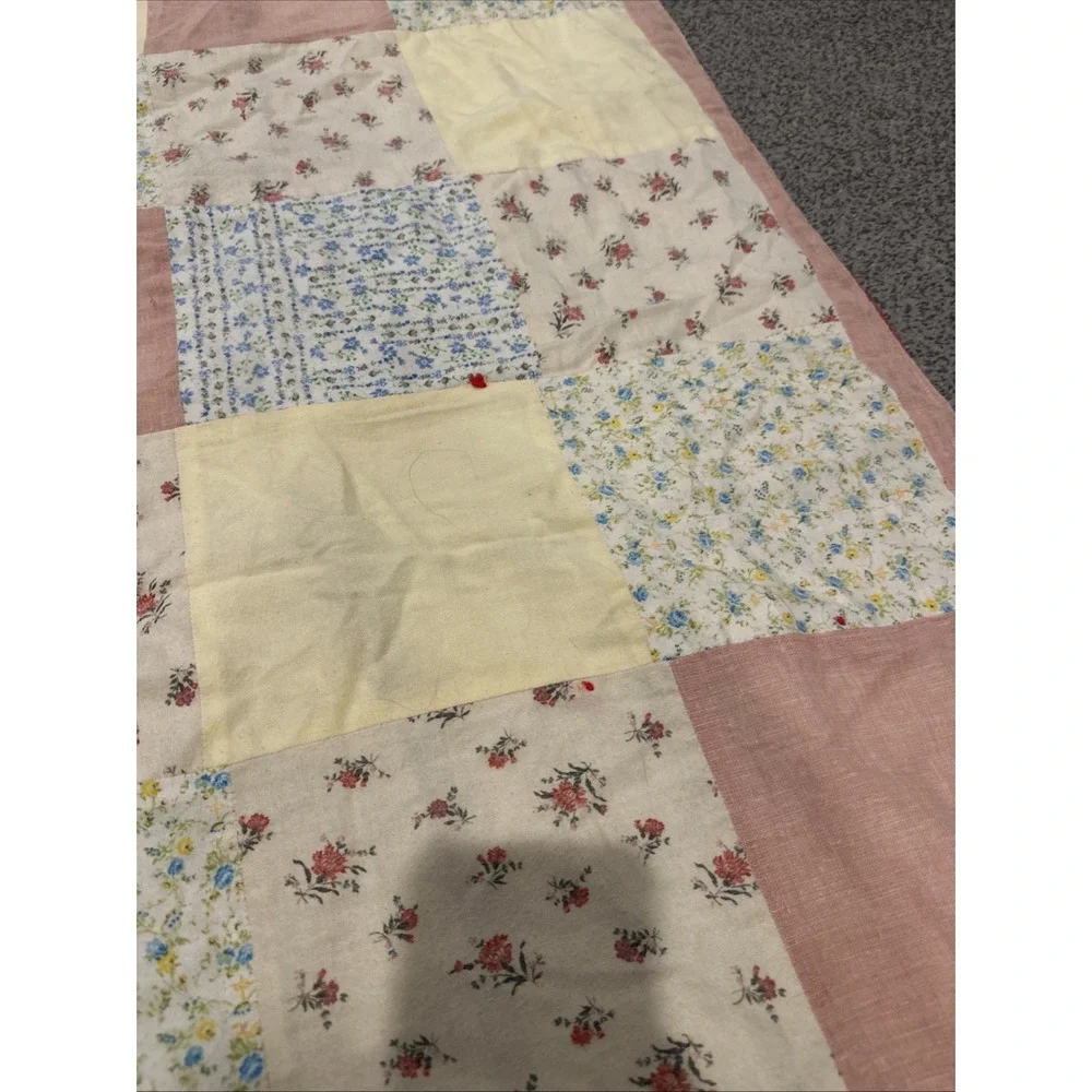 Vintage Raggedy‎ Ann & Andy Homemade Quilt Patchwork, Crib/Toddler Bed Size